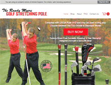 Tablet Screenshot of golfstretchingpole.com